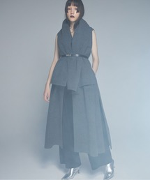 JOSE MOON  ジョゼムーン  PULLOVER GILET キーネック JOSE MOON ジョゼムーン PULLOVER GILET キーネックベスト 黒 ジレ V