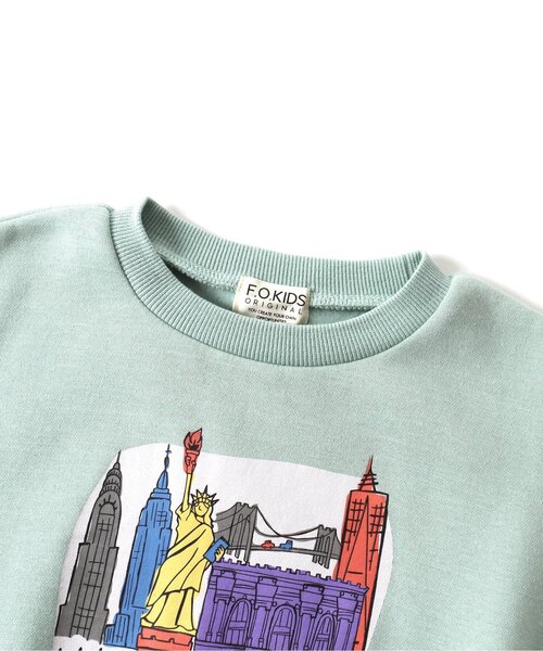 F.O.KIDS(エフオーキッズ)の「4色4柄世界旅行トレーナー(スウェット・キッズ・キナリ/ミント/チャコール/オレンジ・90/80/110/100/130/95/140/120)」の16枚目の写真