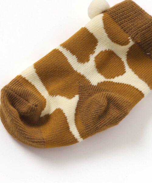BREEZE（ブリーズ）の「【FUN!FAN!アニマル】なりきり総柄ベビーソックス（ベビーシューズ/ベビーソックス・キッズ・キャメル/オフホワイト・9/12）」の10枚目の写真
