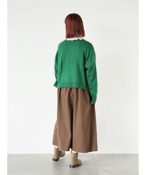 ehka sopo(エヘカソポ)の「スクエア刺繍カーディガン(カーディガン/ボレロ・レディース・レッド/グリーン/キナリ・F)」の18枚目の写真