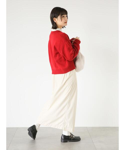 ehka sopo(エヘカソポ)の「スクエア刺繍カーディガン(カーディガン/ボレロ・レディース・レッド/グリーン/キナリ・F)」の22枚目の写真