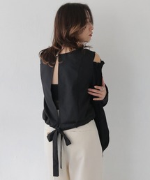 CLEIO | 【CLEIO】袖ボリューム肩開きバックリボンブラウス/SLEEVE VOLUME BLOUSE/980-11614(シャツ/ブラウス)