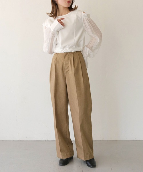CLEIO(クレイオ)の「【CLEIO】袖ボリューム肩開きバックリボンブラウス/SLEEVE VOLUME BLOUSE/980-11614(シャツ/ブラウス・レディース・ブラック/ホワイト・FREE)」の16枚目の写真
