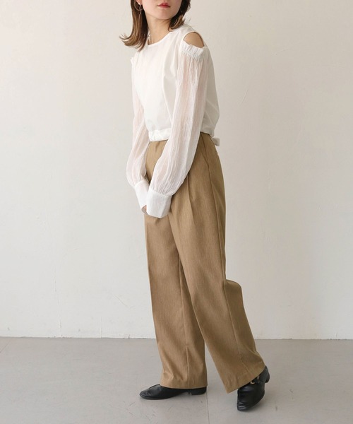 CLEIO(クレイオ)の「【CLEIO】袖ボリューム肩開きバックリボンブラウス/SLEEVE VOLUME BLOUSE/980-11614(シャツ/ブラウス・レディース・ブラック/ホワイト・FREE)」の18枚目の写真