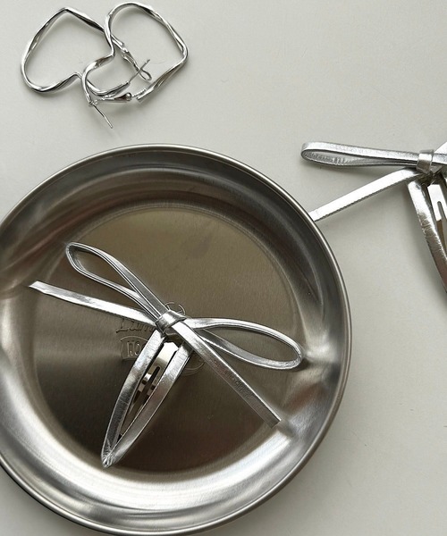 セール】シルバーリボンパッチンピン（ヘアピン）｜cuorequal（クオレ