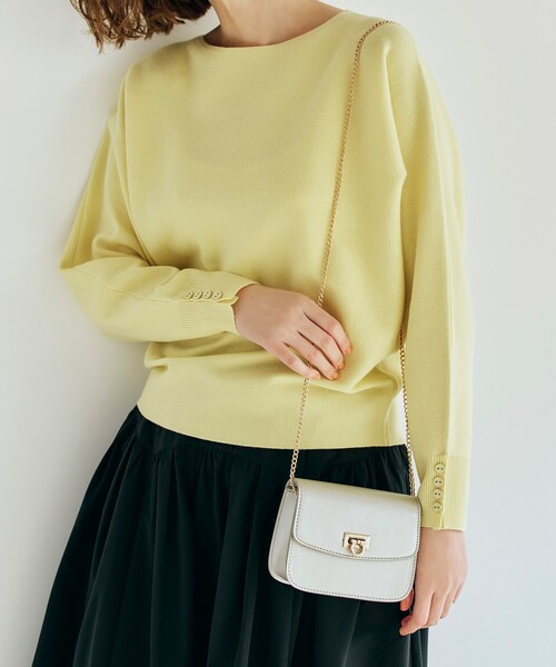 grove(グローブ)の「◆フラップオコシアクセサリーショルダー(ショルダーバッグ・レディース・ライトブルー/シルバー/ブラック/オフホワイト/グレー/ライトグレー/シルバー系3/スモーキーグリーン系/ベビーピンク・00)」の8枚目の写真