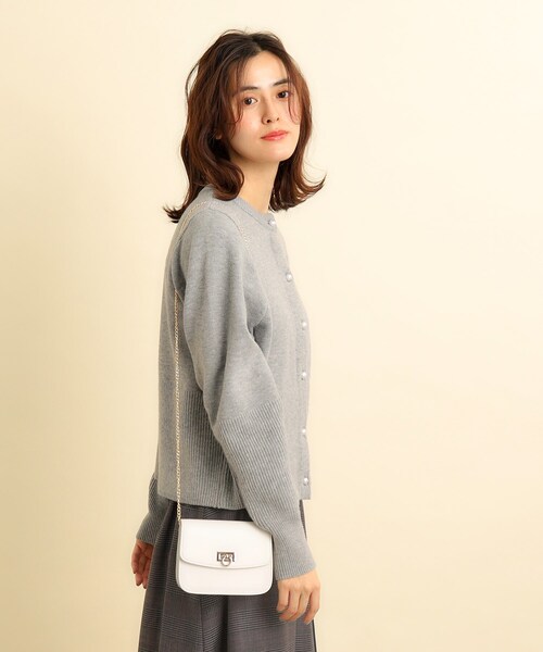 grove(グローブ)の「◆フラップオコシアクセサリーショルダー(ショルダーバッグ・レディース・ライトブルー/シルバー/ブラック/オフホワイト/グレー/ライトグレー/シルバー系3/スモーキーグリーン系/ベビーピンク・00)」の10枚目の写真