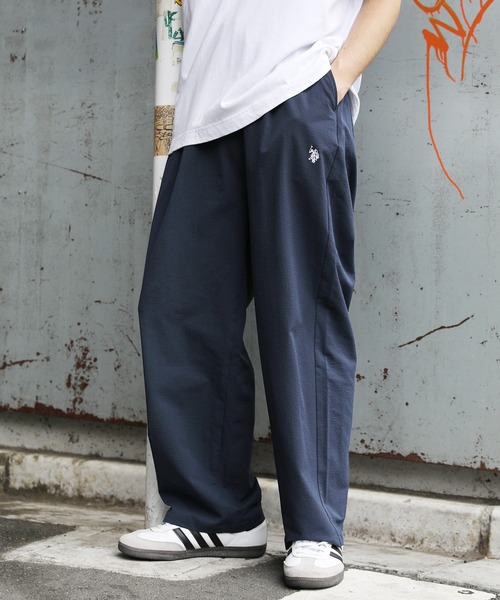 U.S. POLO ASSN.（ユーエスポロアッスン）の「U.S. POLO ASSN. 別注 ロゴ刺繍バルーンシルエットシェフパンツ（チノパンツ・メンズ・ブラック系/ブルー系/ブラック/グレー系/チャコール/カーキ/ホワイト/ベージュ/ブラック系1/カーキ系1/ブラウン系1/ベージュ系1/ブラック系2/ネイビー/グレー・S/M/XL/L）」の14枚目の写真