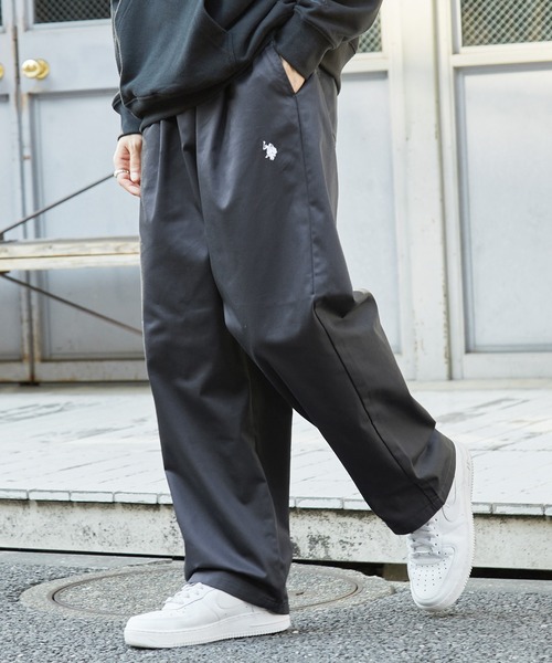 セール】U.S. POLO ASSN. 別注 ロゴ刺繍バルーンシルエットシェフ