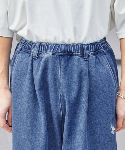 U.S. POLO ASSN.（ユーエスポロアッスン）の「U.S. POLO ASSN. 別注 ロゴ刺繍バルーンシルエットシェフパンツ（チノパンツ・メンズ・ブラック系/ブルー系/ブラック/グレー系/チャコール/カーキ/ホワイト/ベージュ/ブラック系1/カーキ系1/ブラウン系1/ベージュ系1/ブラック系2/ネイビー/グレー・S/M/XL/L）」の18枚目の写真