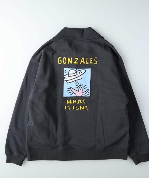 Right-on(ライトオン)の「【(What it isNt)】別注ハーフジップ(スウェット・メンズ・パープル/ホワイト/グレー・M/L/XL)」の11枚目の写真