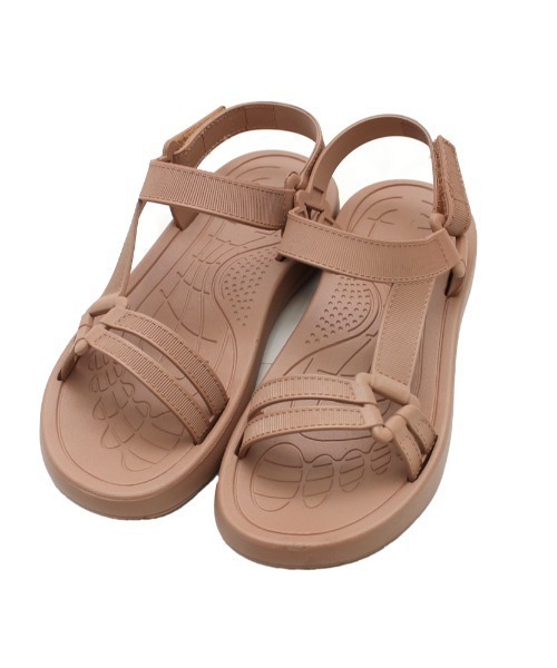 polka polka（ポルカポルカ）の「polka polka / ポルカポルカ ビーチスポサン サンダル 484 21212345678 SDI（サンダル・レディース・ベージュ/グレー/ネイビー/ブラック・L/M）」の3枚目の写真