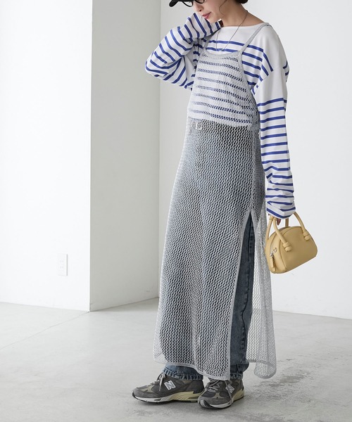 BONLECILL(ボンルシール)の「ラメメッシュキャミソールワンピース(ワンピース・レディース・ピンク/ブラック/ゴールド/シルバー・FREE)」の17枚目の写真