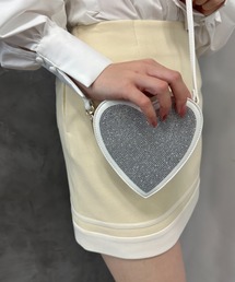heart glitter mini  bag