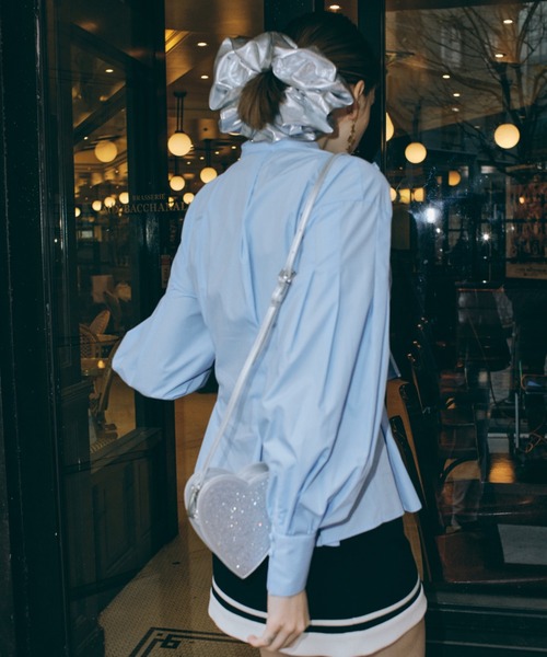 EIMY ISTOIRE（エイミーイストワール）の「heart glitter mini  bag（ショルダーバッグ・レディース・ホワイト/シルバー/ブラック・FREE）」の5枚目の写真