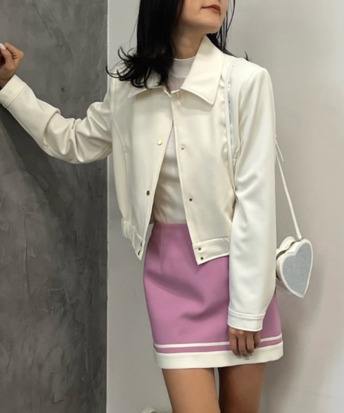 EIMY ISTOIRE（エイミーイストワール）の「heart glitter mini  bag（ショルダーバッグ・レディース・ホワイト/シルバー/ブラック・FREE）」の6枚目の写真