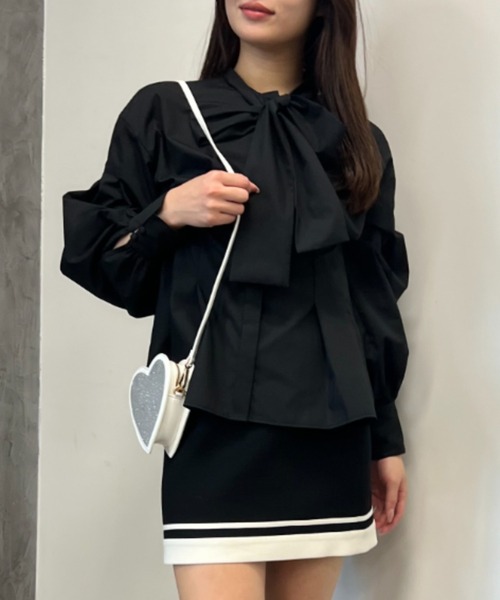 EIMY ISTOIRE（エイミーイストワール）の「heart glitter mini  bag（ショルダーバッグ・レディース・ホワイト/シルバー/ブラック・FREE）」の10枚目の写真