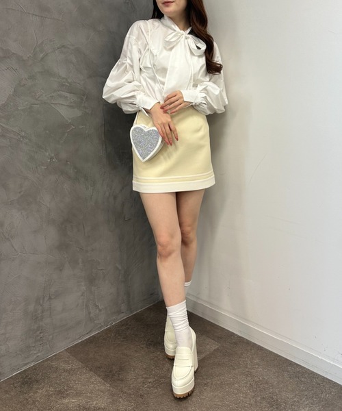 EIMY ISTOIRE（エイミーイストワール）の「heart glitter mini  bag（ショルダーバッグ・レディース・ホワイト/シルバー/ブラック・FREE）」の18枚目の写真