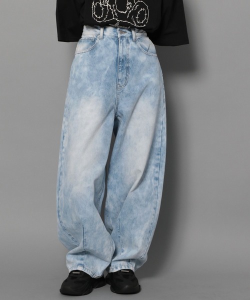 Anui(アニュイ)の「【UNISEX/3サイズ展開】クラシックコクーンデニム(デニムパンツ・レディース・ブラック系/ブルー系・LARGE/MEDIUM/SMALL)」の9枚目の写真