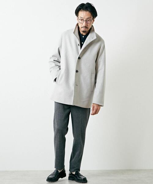 セール】ラムブレンドビーバー＆ウーレットスタンドカラーハーフコート