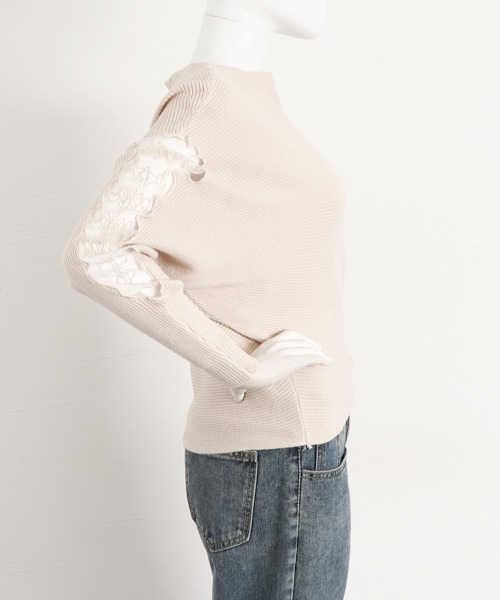 Miniministore(ミニミニストア)の「ドルマンニットトップス ボートネック上品(ニット/セーター・レディース・ブラック/ベージュ/グレー/レッド/カーキ・FREE)」の16枚目の写真
