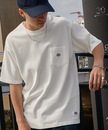 Dickies/ディッキーズ ヴィンテージ加工 ワンポイントロゴ オーバーサイズポケット半袖Tシャツ