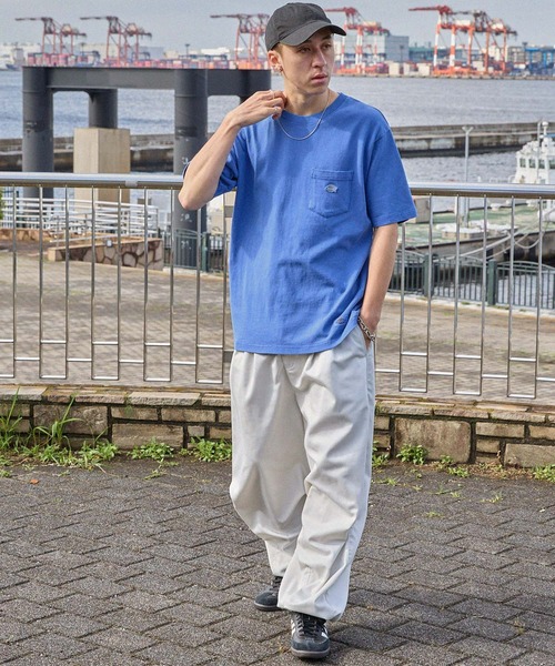 Dickies/ディッキーズ ヴィンテージ加工 ワンポイントロゴ オーバー