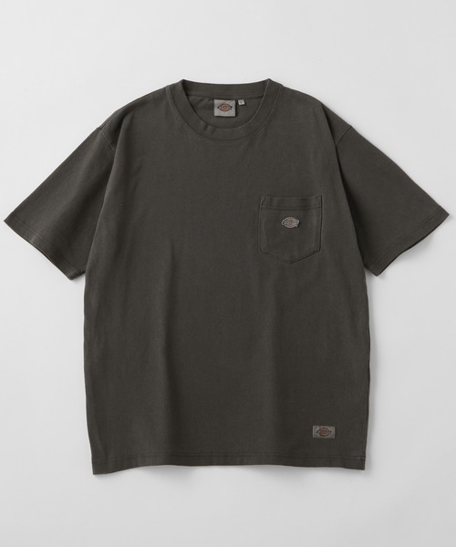 Dickies(ディッキーズ)の「Dickies/ディッキーズ ヴィンテージ加工 ワンポイントロゴ オーバーサイズポケット半袖Tシャツ(Tシャツ/カットソー・メンズ・ブルー/ブラック/ケリー/マスタード/オレンジ/ホワイト・L/M)」の8枚目の写真