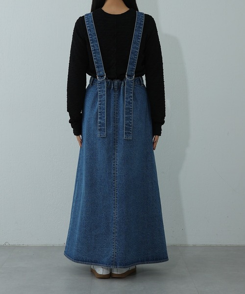 COLONY 2139（コロニートゥーワンスリーナイン）の「ボタンダウンデニムサロペットスカート（サロペット/オーバーオール・レディース・ブルー・FREE）」の12枚目の写真