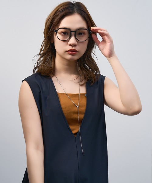 Zoff（ゾフ）の「ウェリントン型 メガネ｜ビッグシェイプ｜クリアフレーム｜プラスチックフレーム｜Zoff｜SPRING TREND（メガネ・レディース・ブラウン/グリーン/ブラック/クリア・FREE）」の14枚目の写真