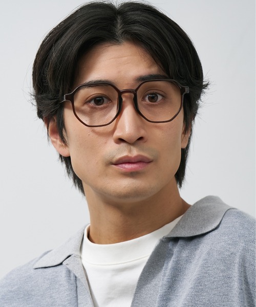 Zoff（ゾフ）の「ウェリントン型 メガネ｜ビッグシェイプ｜クリアフレーム｜プラスチックフレーム｜Zoff｜SPRING TREND（メガネ・レディース・ブラウン/グリーン/ブラック/クリア・FREE）」の16枚目の写真