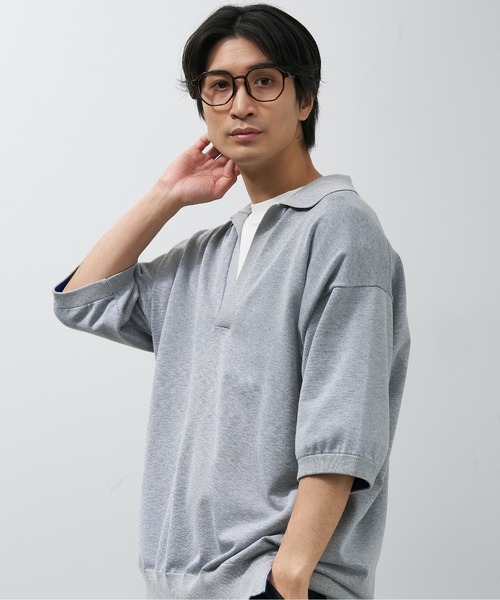 Zoff（ゾフ）の「ウェリントン型 メガネ｜ビッグシェイプ｜クリアフレーム｜プラスチックフレーム｜Zoff｜SPRING TREND（メガネ・レディース・ブラウン/グリーン/ブラック/クリア・FREE）」の7枚目の写真