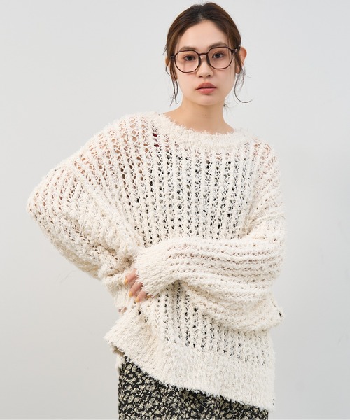 Zoff（ゾフ）の「ウェリントン型 メガネ｜ビッグシェイプ｜クリアフレーム｜プラスチックフレーム｜Zoff｜SPRING TREND（メガネ・レディース・ブラウン/グリーン/ブラック/クリア・FREE）」の11枚目の写真