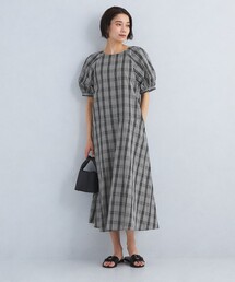 green label relaxing | ［size SHORT/TALLあり］ドビー ストライプ コンシャス ワンピース -マシンウォッシャブル-(ワンピース)