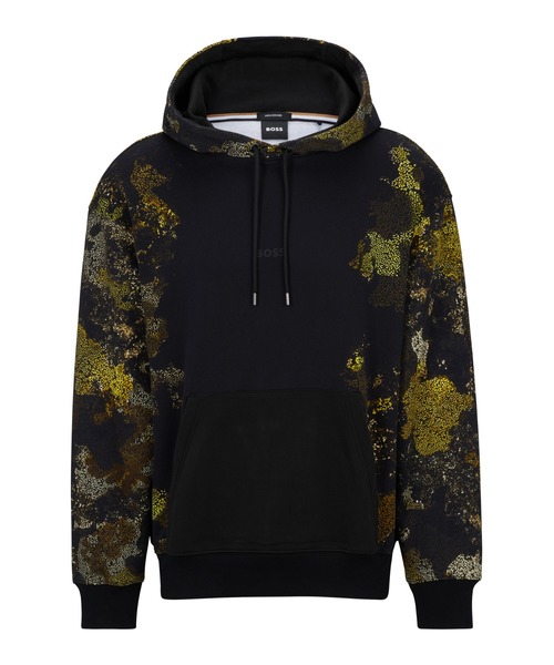 BOSS コットンテリー フーディ ライカンモチーフ グラフィック BOSS（ボス）の「ライカンモチーフ グラフィック コットンテリー