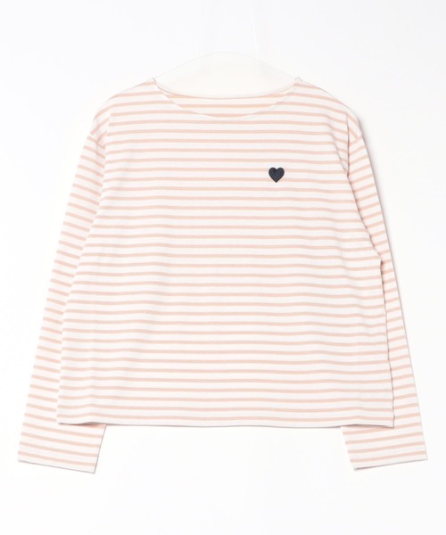 apres jour clair(アプレジュールクレア)の「【apres jour clair】ハート刺繍ボーダーTシャツ【ZOZOTOWN限定アイテム】(Tシャツ/カットソー・レディース・ブラック/グレー/ピンク・フリー/X-LARGE)」の20枚目の写真