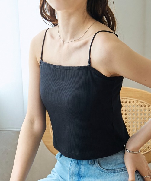 ガーゼライクプルオーバー上下セット、カップインキャミソール Ezick キャミソール Design neck カップインキャミソール