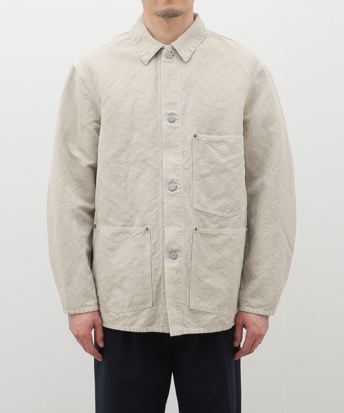 Kaptain Sunshine（キャプテン サンシャイン）の「KAPTAIN SUNSHINE / Coverall Jacket KS24SJK10（カバーオール・メンズ・アイボリー・MEDIUM/LARGE）」の3枚目の写真