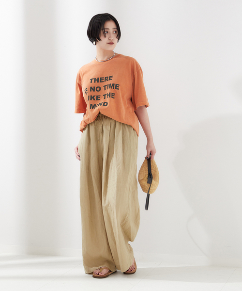 L'ESSAGE へンプリネンワイドイージーパンツ ベージュ 38 journal standard L'essage（ジャーナルスタンダードレサージュ