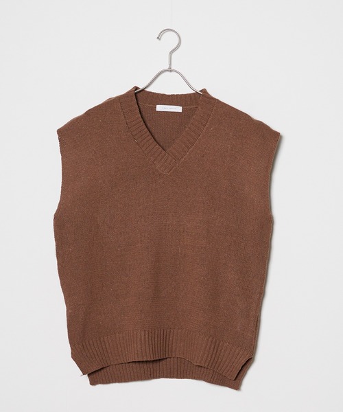 ROOPTOKYO（ループトウキョウ）の「Vネック ニットベスト（ベスト・メンズ・ブラック/アイボリー/ブラウン・L/M）」の12枚目の写真