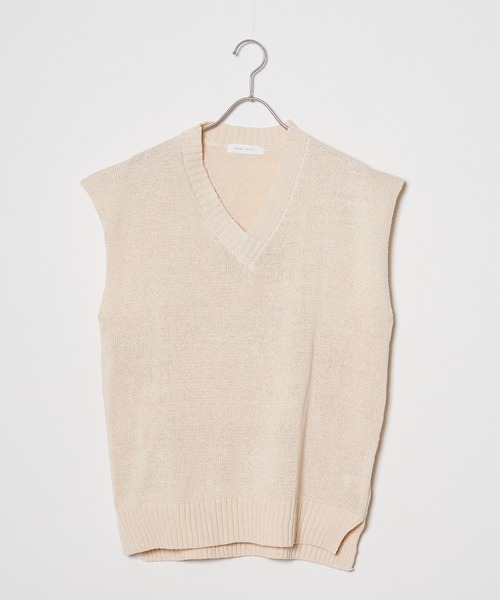 ROOPTOKYO（ループトウキョウ）の「Vネック ニットベスト（ベスト・メンズ・ブラック/アイボリー/ブラウン・L/M）」の8枚目の写真