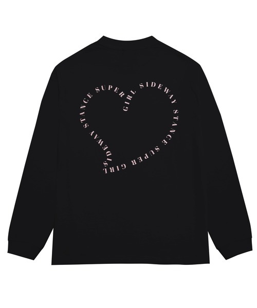 SIDEWAY STANCE（サイドウェイスタンス）の「【SIDEWAY STANCE】グリッタープリント 長袖 Tシャツ（Tシャツ/カットソー・レディース・ブラック/ホワイト系/ホワイト系1/ブラック系/ホワイト/ブラック系1・FREE）」の10枚目の写真