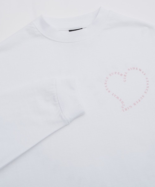 SIDEWAY STANCE（サイドウェイスタンス）の「【SIDEWAY STANCE】グリッタープリント 長袖 Tシャツ（Tシャツ/カットソー・レディース・ブラック/ホワイト系/ホワイト系1/ブラック系/ホワイト/ブラック系1・FREE）」の12枚目の写真