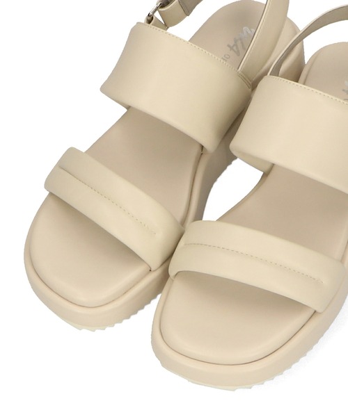 WA ORiental TRaffic（ダブルエーオリエンタルトラフィック）の「パデットストラップ厚底サンダル/42203（サンダル・レディース・キャメル/ホワイト/ブラック・S/M/L/LL）」の6枚目の写真