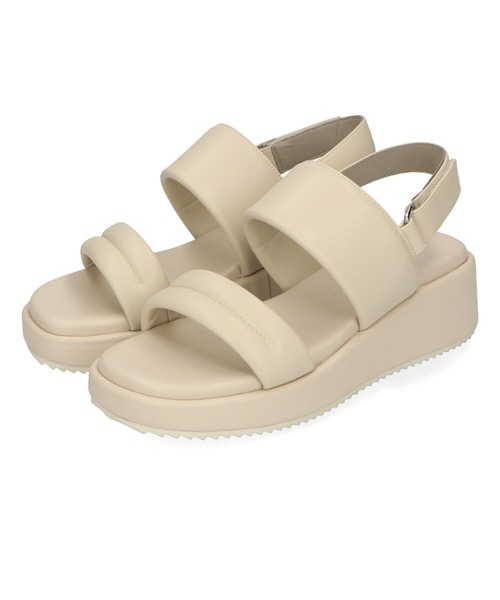 WA ORiental TRaffic（ダブルエーオリエンタルトラフィック）の「パデットストラップ厚底サンダル/42203（サンダル・レディース・キャメル/ホワイト/ブラック・S/M/L/LL）」の10枚目の写真