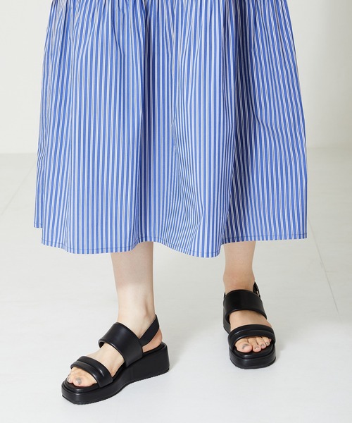 WA ORiental TRaffic（ダブルエーオリエンタルトラフィック）の「パデットストラップ厚底サンダル/42203（サンダル・レディース・キャメル/ホワイト/ブラック・S/M/L/LL）」の18枚目の写真