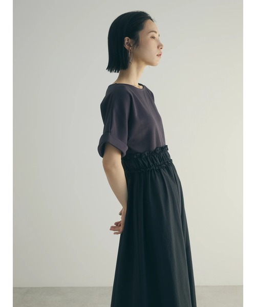 armonia(アルモニーア)の「a.異素材切替ドルマンワンピース(ワンピース・レディース・ネイビー/チャコールグレー・FREE)」の8枚目の写真