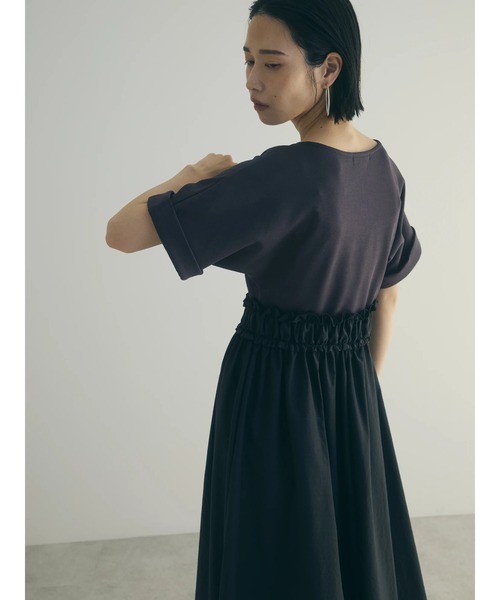 armonia(アルモニーア)の「a.異素材切替ドルマンワンピース(ワンピース・レディース・ネイビー/チャコールグレー・FREE)」の11枚目の写真