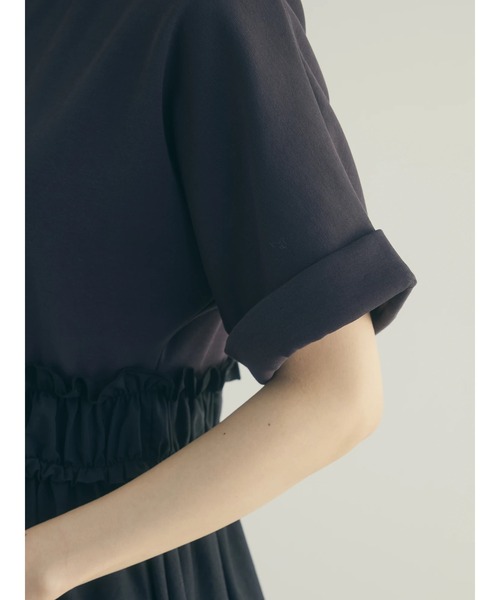 armonia(アルモニーア)の「a.異素材切替ドルマンワンピース(ワンピース・レディース・ネイビー/チャコールグレー・FREE)」の13枚目の写真