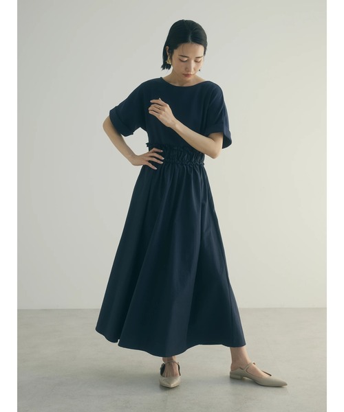 armonia(アルモニーア)の「a.異素材切替ドルマンワンピース(ワンピース・レディース・ネイビー/チャコールグレー・FREE)」の16枚目の写真